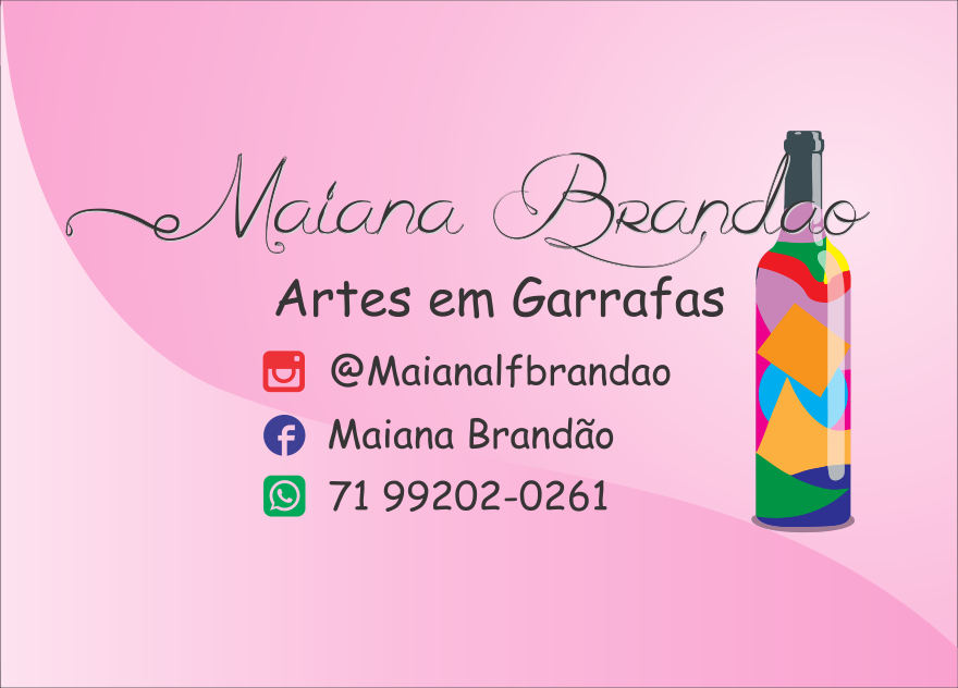 Maiana Brandão artes em garrafas